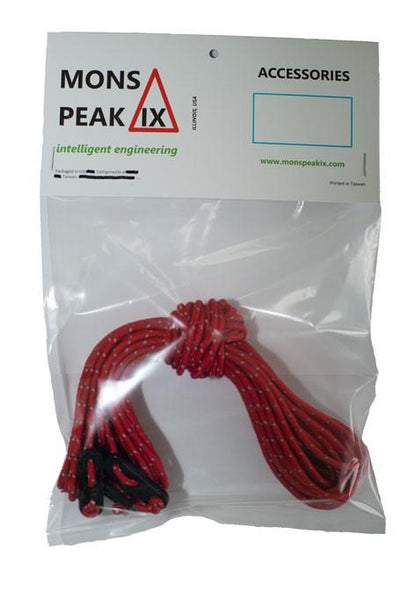 Mons Peak IX Reflective Guy line set + Tensioners - The Family Camper